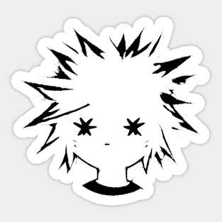 Star head dark Sticker